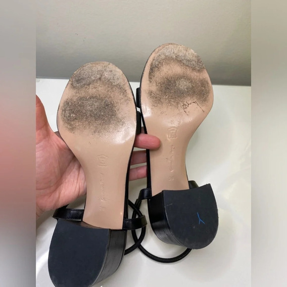 Gianvito Rossi Nikki 60 100% Leather Made in Italy Sandal Heels - Picture 8 of 10